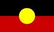The flag of the indigenous people of Australia